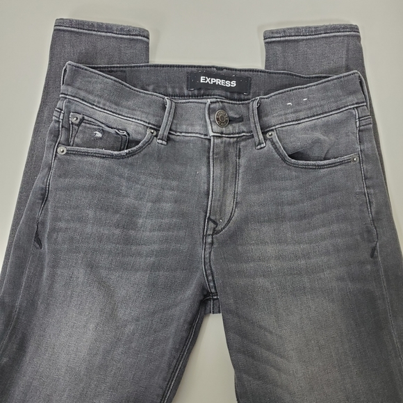 Express stretch mid rise gray legging size 2 - Picture 12 of 15